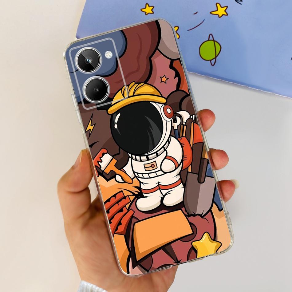 Cute Flower Cat Painted Case For Realme 10 / Realme 10 Pro / Realme 10 Pro+ Soft Silicone TPU Cover For Realme10 4G 10Pro Plus