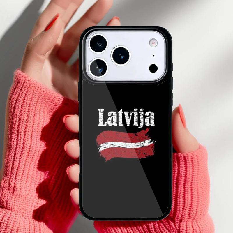 Latvian Flag Coat Of Arms Phone Case for iPhone 17 16 15 14 13 Pro Max Back Cover for 12 11 Pro Coque