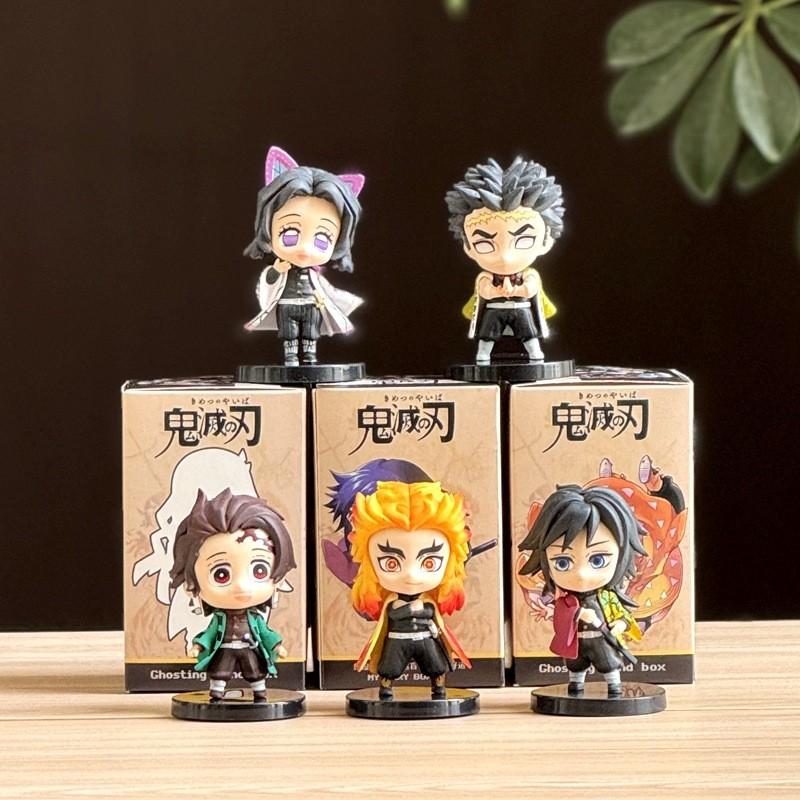 Demon Slayer Pvc Figure Set With Stand And Collectible Design For Anime Fans