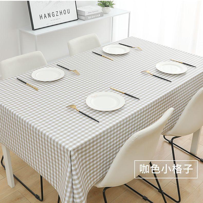PVC Tablecloth Waterproof and Oil-proof Washable Net Red Desk Cloth Rectangular Dining Table Cloth Coffee Table Placemat