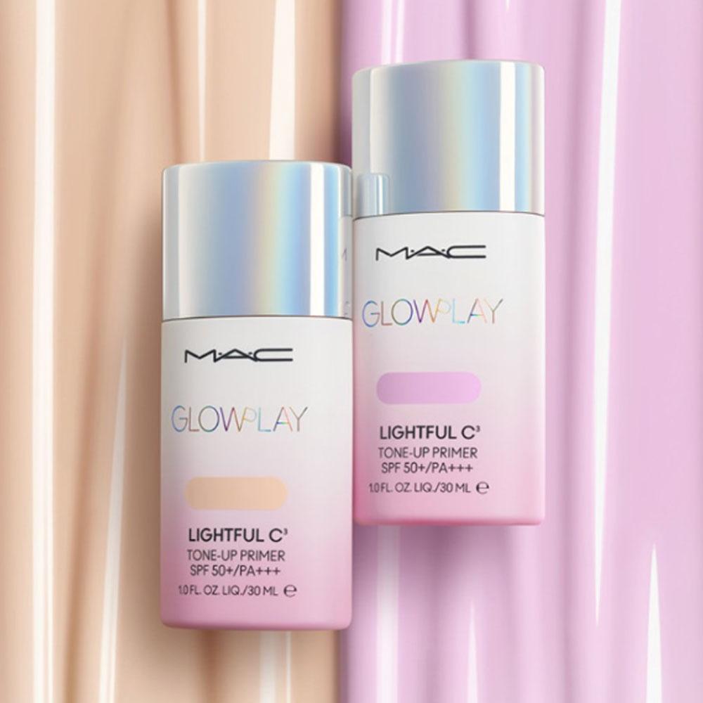 MAC Lightful C+ Coral Grass Tinted Primer Rosy Peach SPF45 PA++++ 30ml, 1 Piece