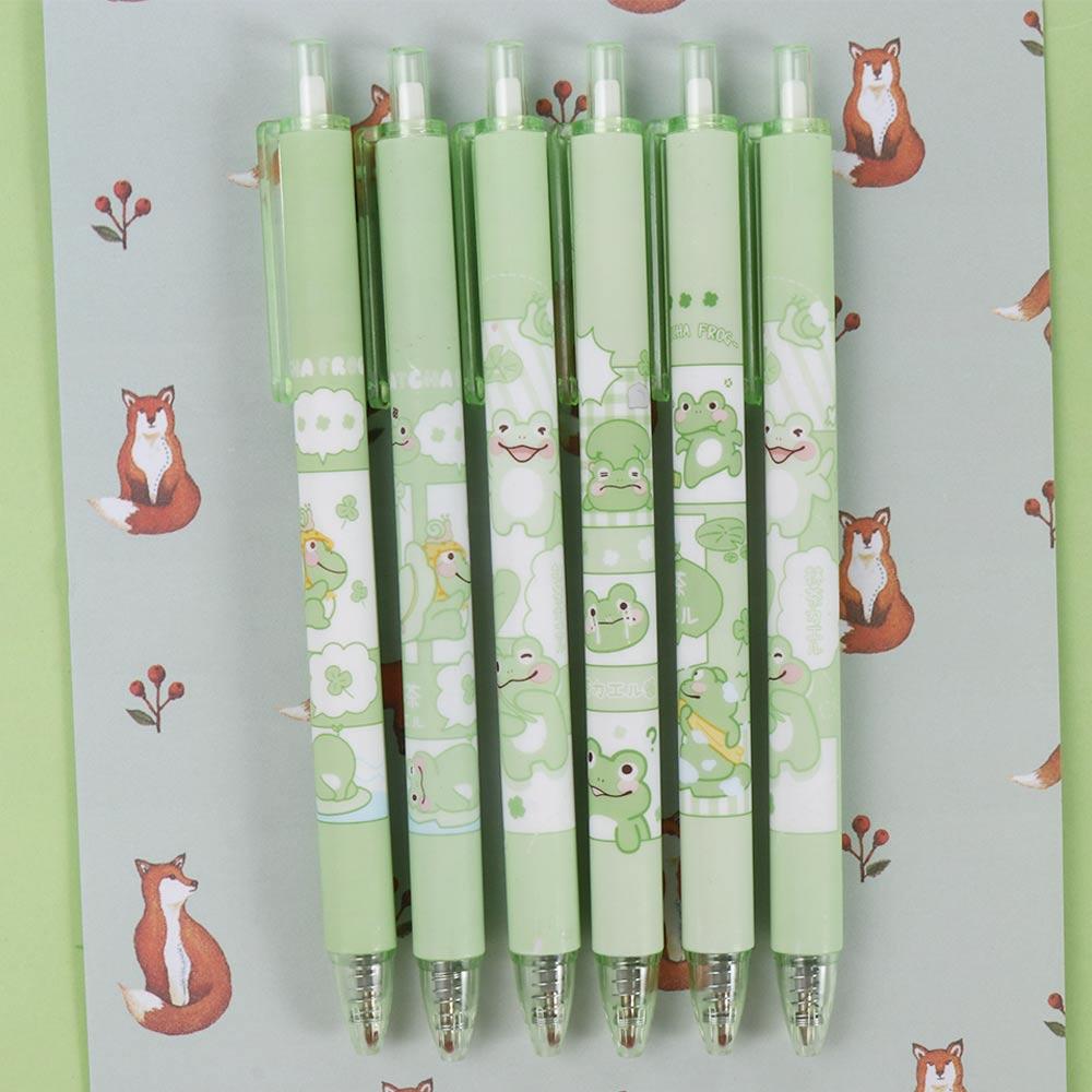 Gift Student Stationery Funny Writing Tool Sign Pen Black Ink Pens Neutral Pen Frog Manual Gel Pens