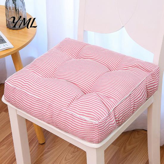 Comfortable Floor Pillow for Tatami Modern Stylish Chair Cushion, Ultra Soft Square Geometric or High-elastic PP Cotton Office Pad Plant Prints,