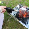 Soffiatore d'aria nero a manovella Soffietti resistenti per fuoco griglia BBQ Strumenti Ventilatore Barbecue Picnic
