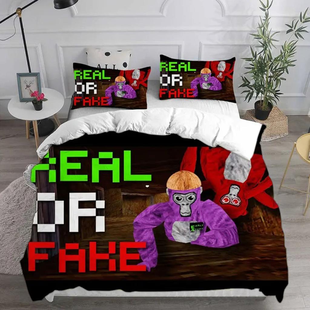 Gorilla Tag Bedding Sets Gorilla Tag VR Gamer Duvet Cover,Comforter Quilt Bed Cover Sets Bedroom Decoration Home Supplies