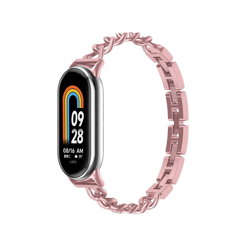 Luxury Stainless Steel Strap For Xiaomi Mi Band 10 9 8 Belt Replacement for Miband 10 9 8 Bracelet Watchband Accessories