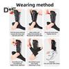 Adjustable Ankle Brace with Dual Aluminum Splints Ankle Stabilizer Knob-Controlled Compression X-Type Restraint Belt for Sports Injury Recovery