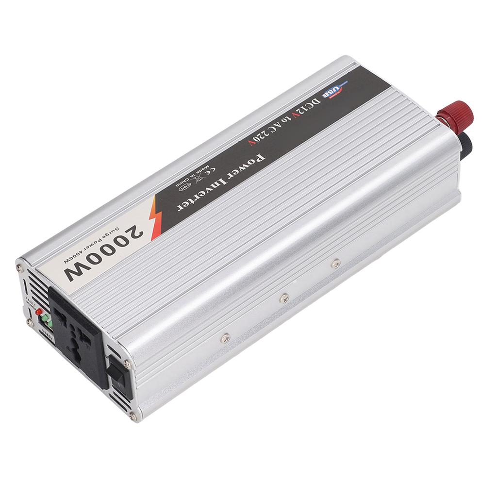 Car Power Inverter 2000W DC 12V To AC 220?230V with 5V USB Output Sine Wave Converter