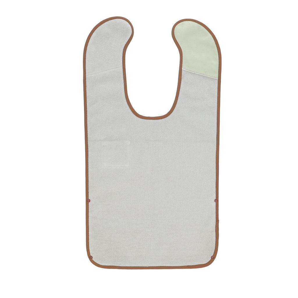 Marushin Bib Toala Microfiber Bib with Name Product 1815010200 toalla L, Green, Stick-On Tag, Number