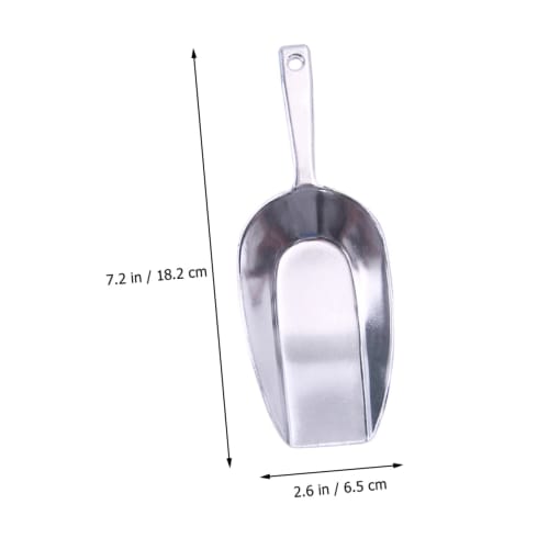 IWOWHERO Aluminum Alloy Ice Shovel, Stainless Steel, Refrigerator Ice Shovel, Multi-Function Shovel, Kitchen Scoop, Food Shovel, Ice Maker Scoop, Comm