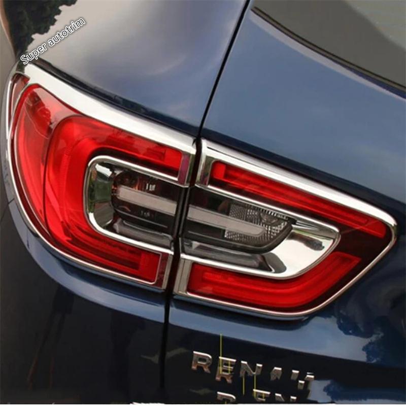 Hintere Rückleuchten Lampenrahmen Augenbraue Dekorative Sequ Abdeckung Zierleiste Für Renault Kadjar 2016 - 2018 ABS Chrom Zubehör Exterieur