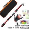 Travel Fishing Gear Set Long Casting Spinning Fishing Reel Ultralight Carbon Rod Fishing Tackle For Beginners Fishing Tools