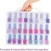Holds 48 Bottles Nail Polish Organizer Large Capacity Storage Box New Nail Polish Storage Case