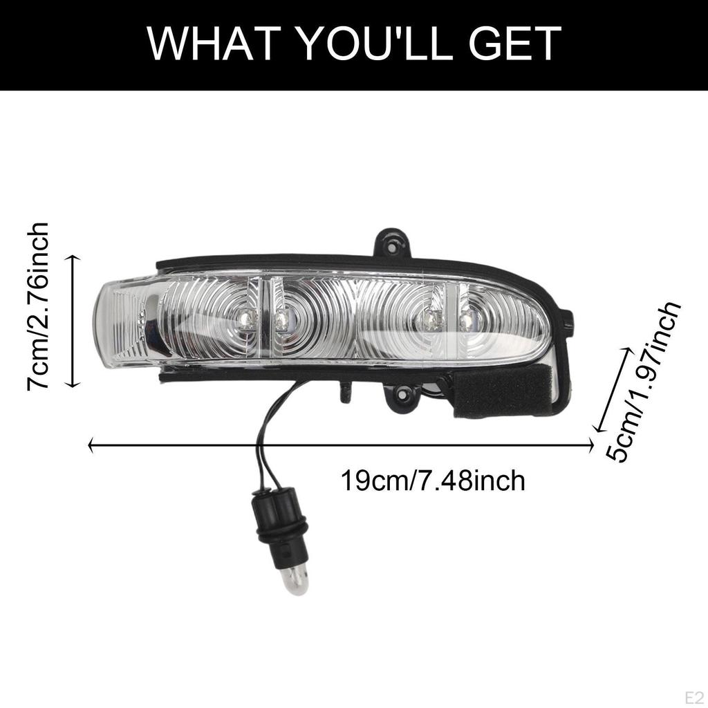 Car Rearview Mirror Turn Signal Light Direct Replaces 2038201421 Assembly Practical Portable Right