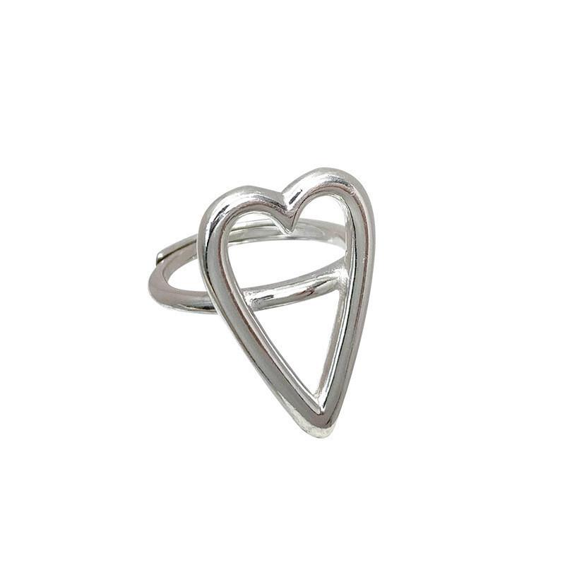 Exquisite Geometric Layered Design Ring In 925 Sterling Silver For Women Trendy