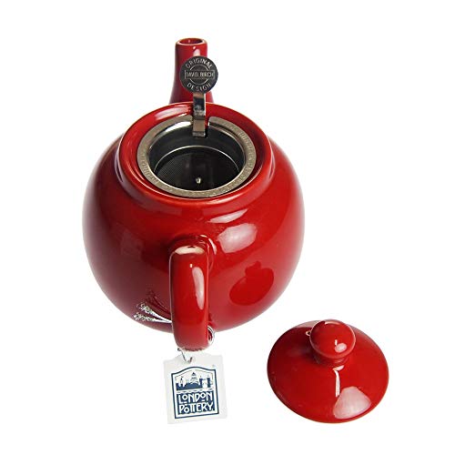 LONDON POTTERY Farmhouse Teapot, 2-Cup, Red, 580061