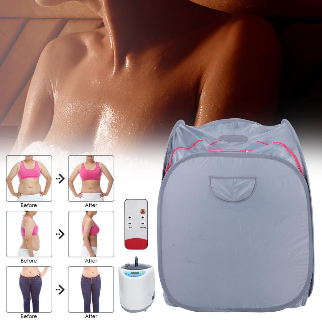 2L Steam Machine with Portable Sauna Steam Room Folding Steam Sauna for HouseholdUS Plug 110V