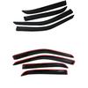 For Ford Crown Victoria 1998-2011 Auto Black Tinted Car Side Window Visor Guard Vent Awnings Shelters Rain Guard Door Ventvisor