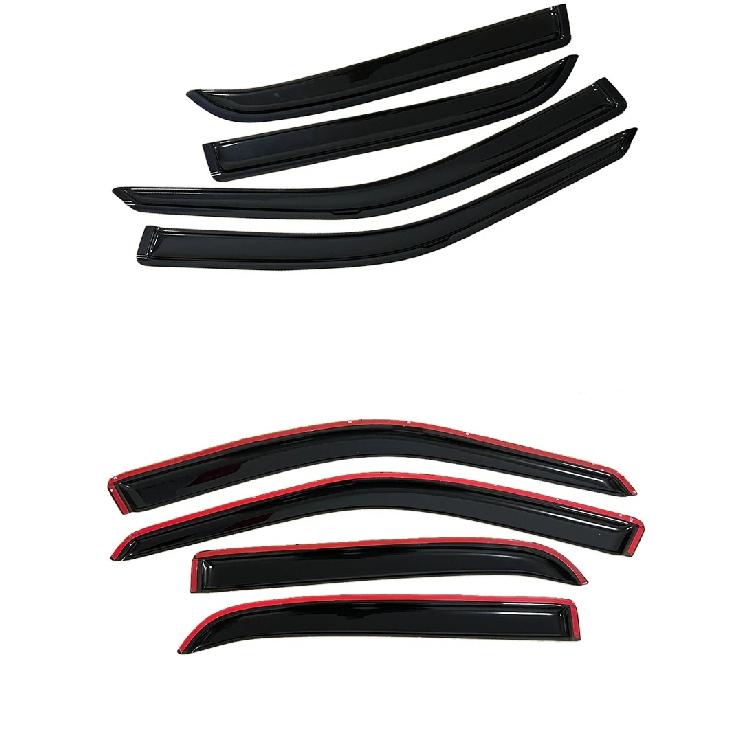 For Ford Crown Victoria 1998-2011 Auto Black Tinted Car Side Window Visor Guard Vent Awnings Shelters Rain Guard Door Ventvisor