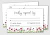 Inkdotpot 50 Blank RSVP Cards With Kraft Envelopes Rustic Kraft 4"x6" Response Cards-RSVP Reply Card For Wedding-Bridal Shower-Baby Shower-Rehearsal