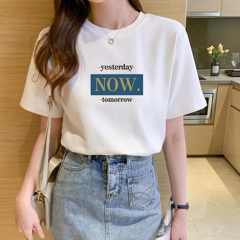 

Летняя женская одежда 2025 новая трендовая свободная нишевая женская футболка с короткими рукавами инс на одежде S