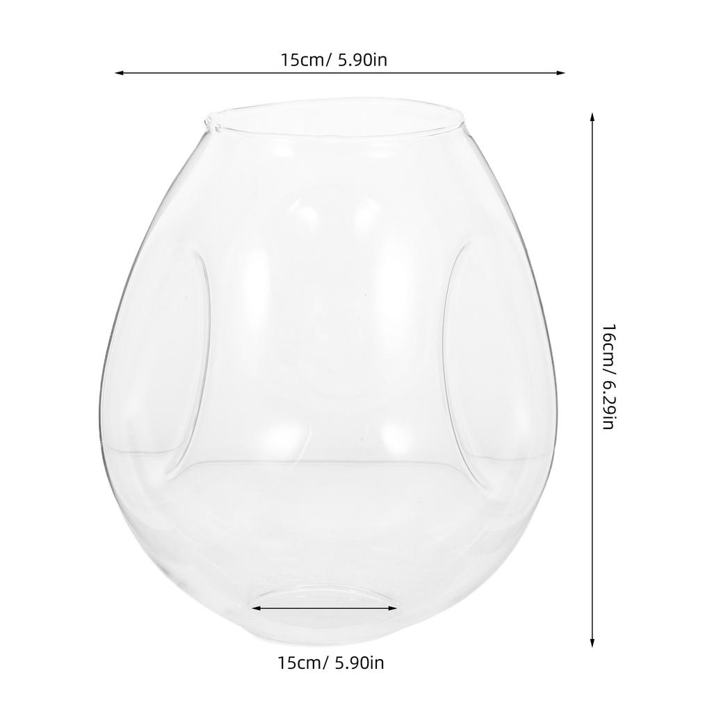 1Pcs Glass Lampshade Transparent European Style Bedroom Lamp Cover Decorative Diffuse Lighting Warm Atmosphere