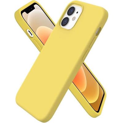 Protective Case - E.F.Connection - for iPhone 13 Pro (6.1") - Silicone - Ultra Thin - Yellow