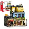 Garden Hotel Themed Building Blocks Set with Light City Street View Model Bricks Creative DIY Kit Ideal Kids Birthday Gift Toy