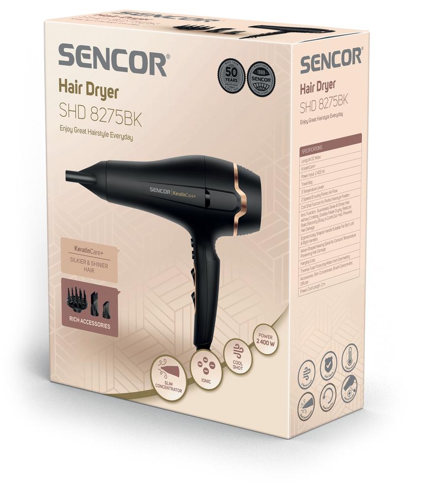 Sencor Shd 8275Bk Hair Dryer Black 2400W 1 Pc