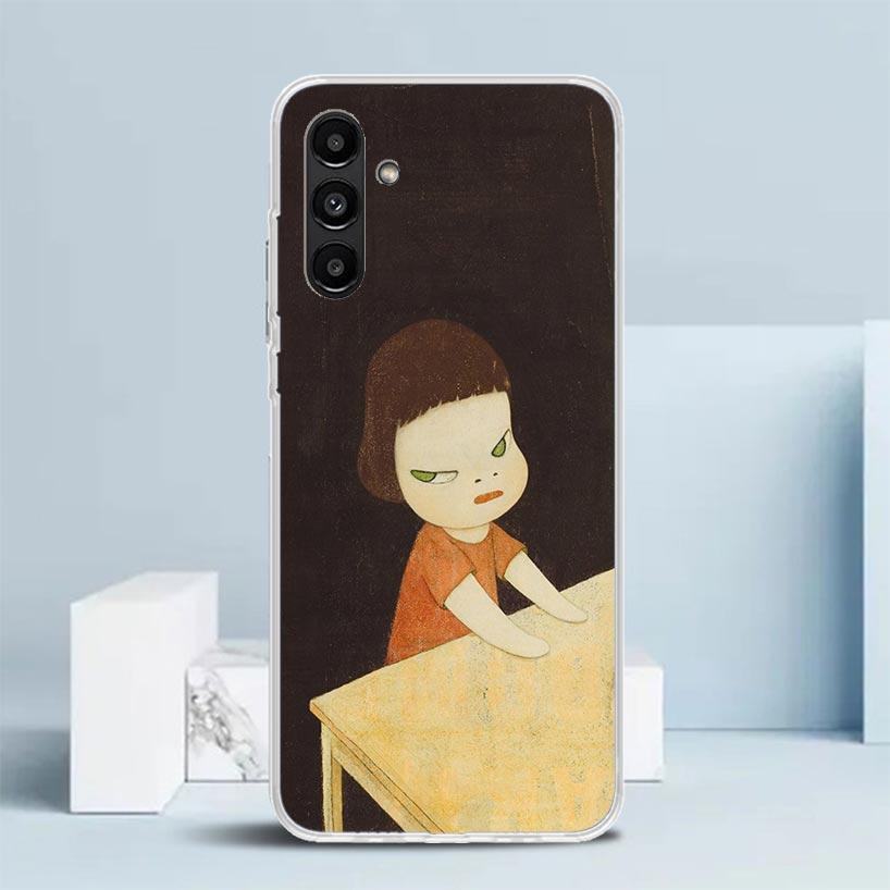 Y-Yoshitomo Nara Cover for Samsung Galaxy A17 A37 A57 A16 A26 A36 A56 A15 A14 A55 Phone Case A13 A53 A25 A35 A24 A34 A23 A33 Gal