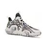 Anta Kids Lace-Up Comfortable Versatile Non-Slip Mid-Top Basketball Shoes Kids Sneaker White Black A312331104-1