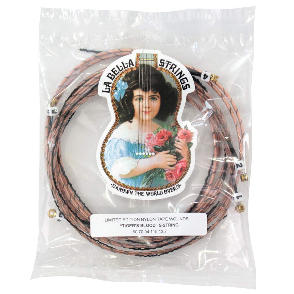 

La Bella Limited Edition Blood bass strings Tiger s 5-Strings 5-string