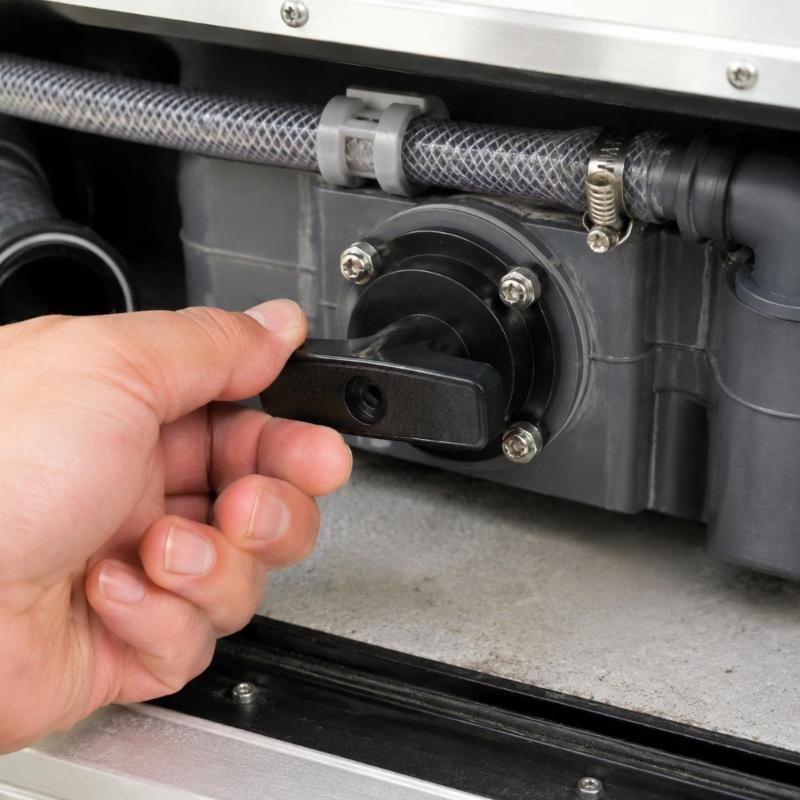 Motorhome Waste Tank Valves Drain Handle Repair Kit for Replacing Damaged Handles and Restoring Manual Gate Operation