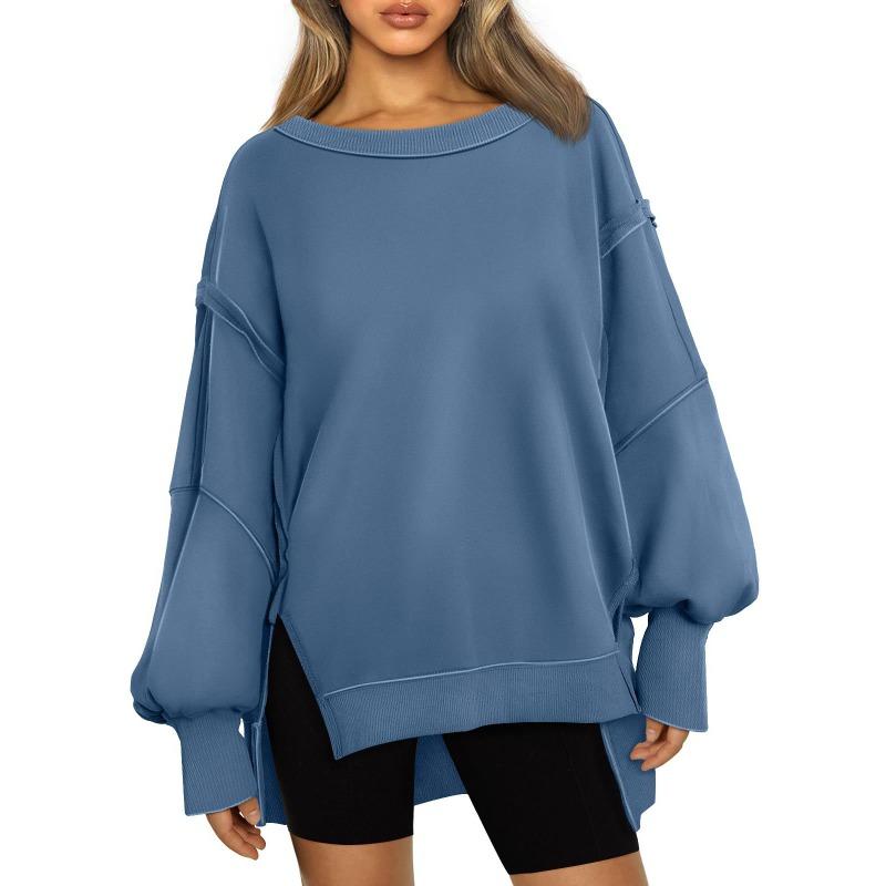 Round Neck Sweatshirt Hoodie Pullover Autumn Fashion Teenage Girls Y2k Pullovers & Long Sleeves Women’s
