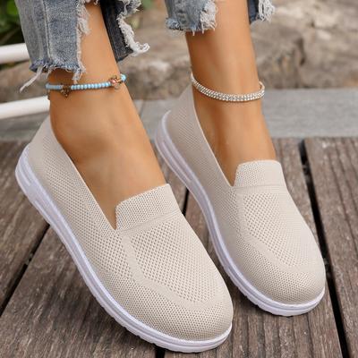 Fashion 2025 Spring Summer Breathable Mesh Flats Shoes for Women Comfortable Slip On Casual Shoes Woman Lightweight Soft Bottom Loafers