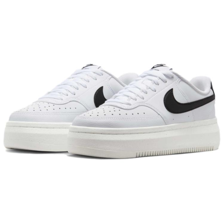 Nike Court Vision Alta Comfortable Soft Durable Low-Top Sneakers Women sneakers White Black DZ5394-107