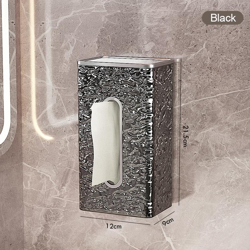 mr basket Wall Mounted Household Bathroom Tissue Box Wash Face Towel Storage Box Multifunctional Creative Kitchen Drawer Box