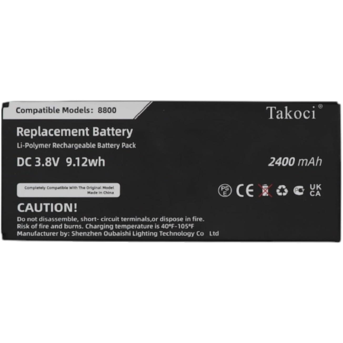 Запасная батарея 8800, совместимая с Cisco CP-BATT-8821 GP-S10-374192-010H 74-102376-01
