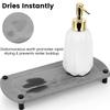 Sink Fast Drying Stone Portable Instant Dry Sink Organizer Diatomite Stone Sink Tray Bottle Drying Rack Water Absorbing Stone