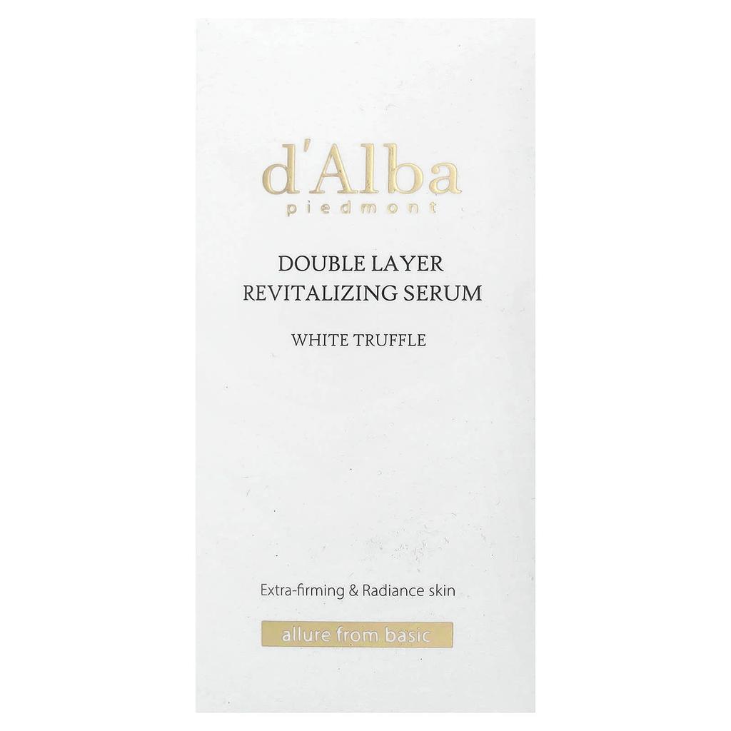 d'Alba White Truffle Double Layer Revitalizing Serum, 30Ml(1.01Fl Oz)