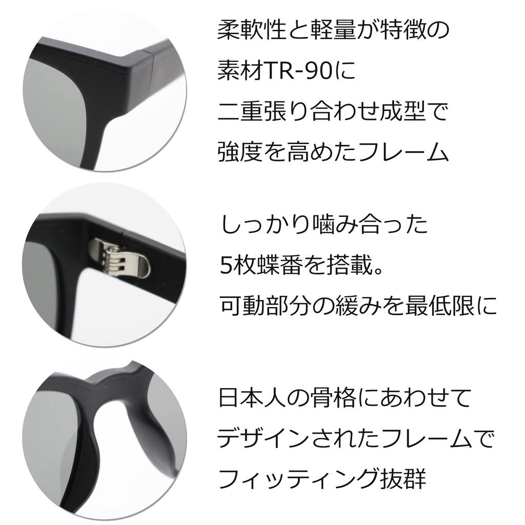 EIGHT TOKYO Sunglasses for Men and Blue Light for and Features UV and by a Sabae Matte Women, Blocking, Sports, Driving, Fishing, Baseball, Golf,