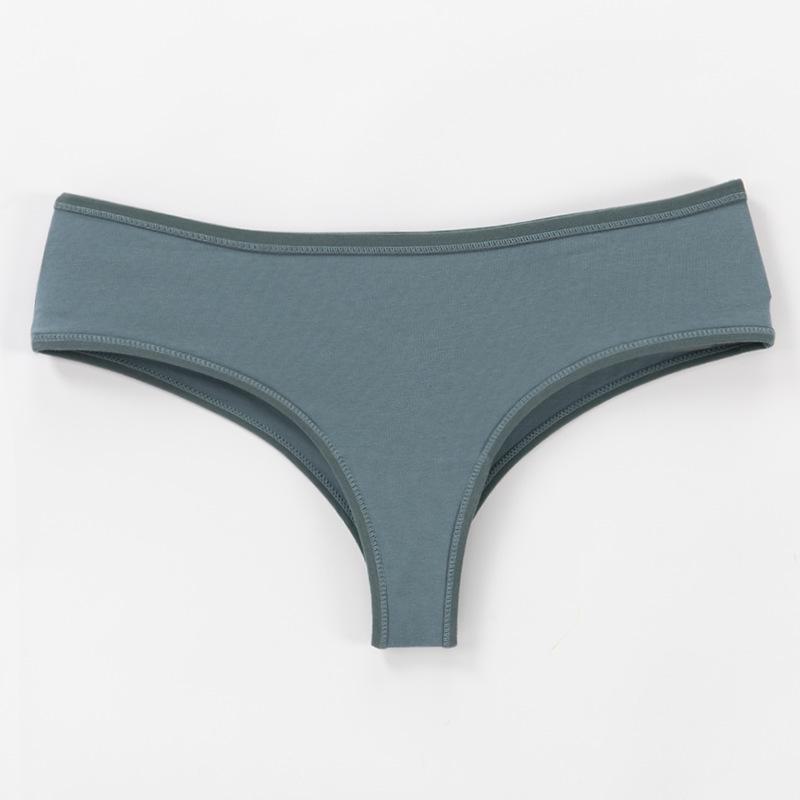 

Женские хлопковые плавки-бикини, большой размер, 300 катти, европейский крой – сексуальные и удобные European size L серый/синий