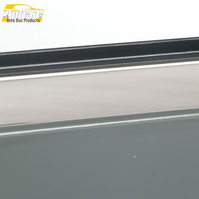 16-18 Bora/Bora Legend Stainless Steel Rain Guards with 3D Bright Strip Exterior Stickers