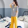 Aifen Teng Women's Summer Cotton Pajama Set: Short Sleeve Top & Three-Quarter Pants, Plus Size, All Cotton
