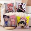 Anime The F-Future D-Diary Kissenbezug Anti-Milben Kissenbezug Unsichtbarer Reißverschluss seidiger kurzer Plüsch Sofakissenbezug