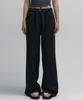 Nive Stripe Jacquard String Denim Pants (Black)