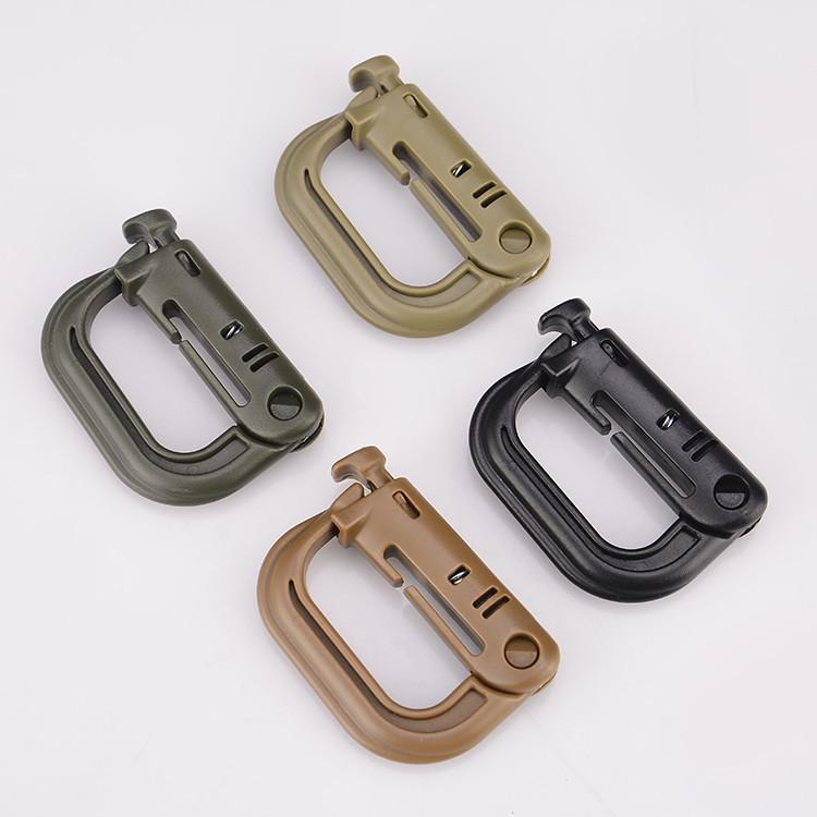 Fivela Tática ITW GRIMLOC de Liberação Rápida em Forma de D para Mochila.