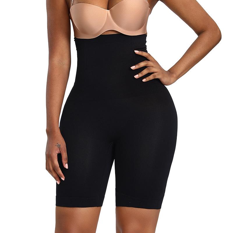 

Plus Size High-Waisted Anti-Roll Tummy Control Shapewear Shorts XS/S чёрный