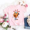 Tres Gatitos Dibujos Animados Ropa para Niños Camiseta para Niñas/Niños Linda Harajuku Camiseta Infantil Tops Verano Camiseta Casual Ropa para Niños Pequeños