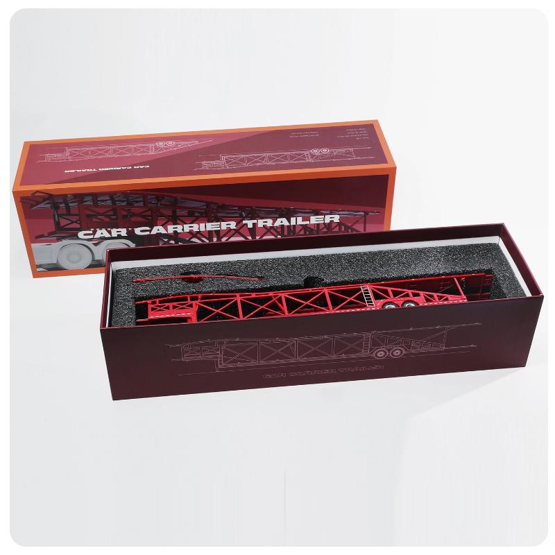 GCD 1:64 Scale Car Carrier Trailer Transport Simulation Alloy Car Model Static Display Collectible Toy Gift Souvenir Decoration